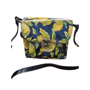 Patricia Nash Leandra Lemon Crossbody Bag Leather Limon